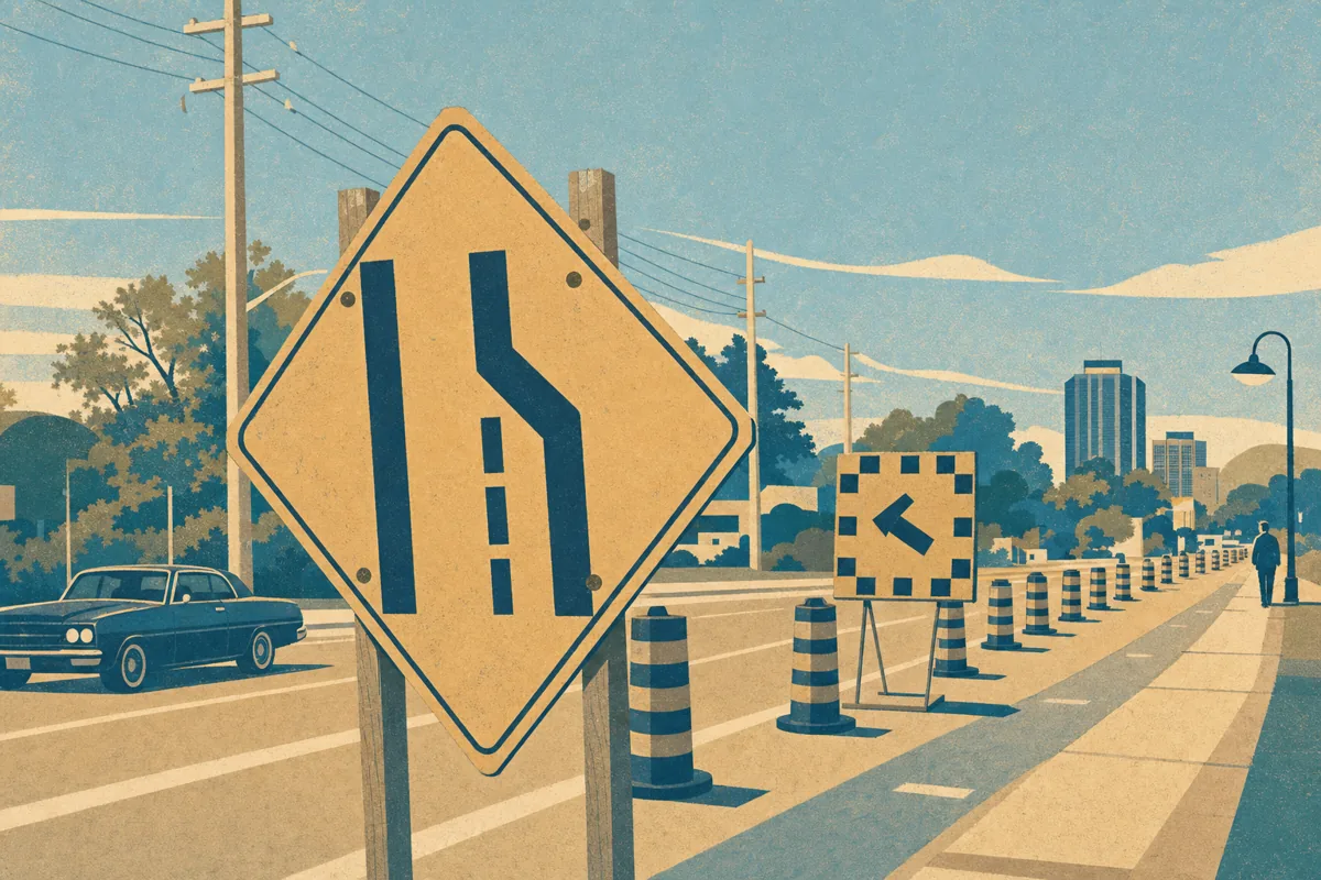 Lakeshore Road Is Down to One Lane at Martha Street on Weekdays